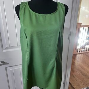Kris Kross back Vibrant Green Sleeveless Blouse